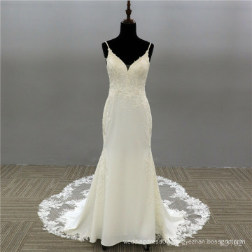 New Design See Through Lace Pattern ball gown wedding dresses bridal
